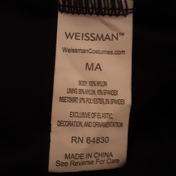 Weissman Elegant Long Black & Gold Sequin Dance Costume - Picture 11 of 11